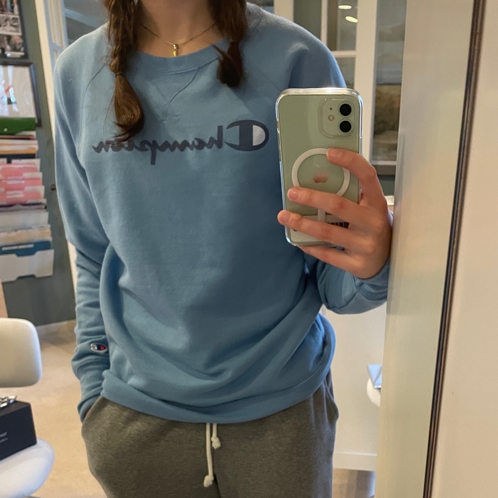 Blue Champion Crewneck